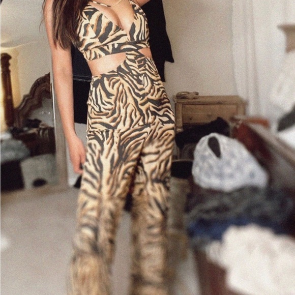 Wild Animal Print Jumpsuit - Picture 3 of 5